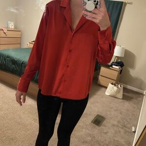 Silky Rachel Roy Button Down